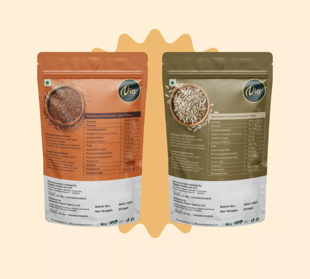 Heart healthy omega seed mix (flax & sunflower)