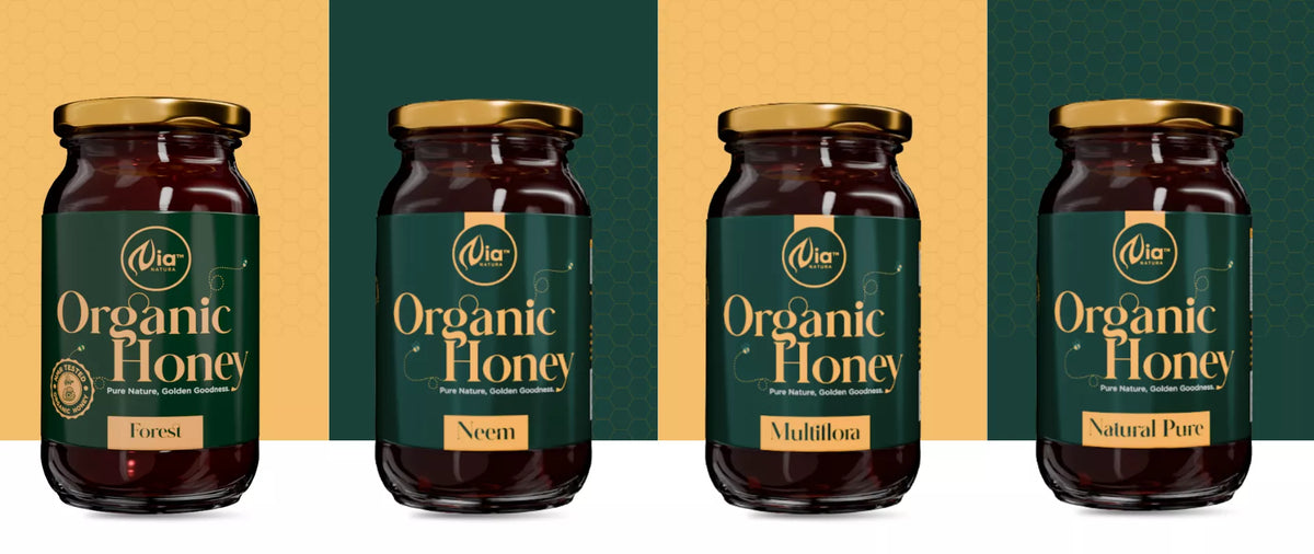 Organic honey banner